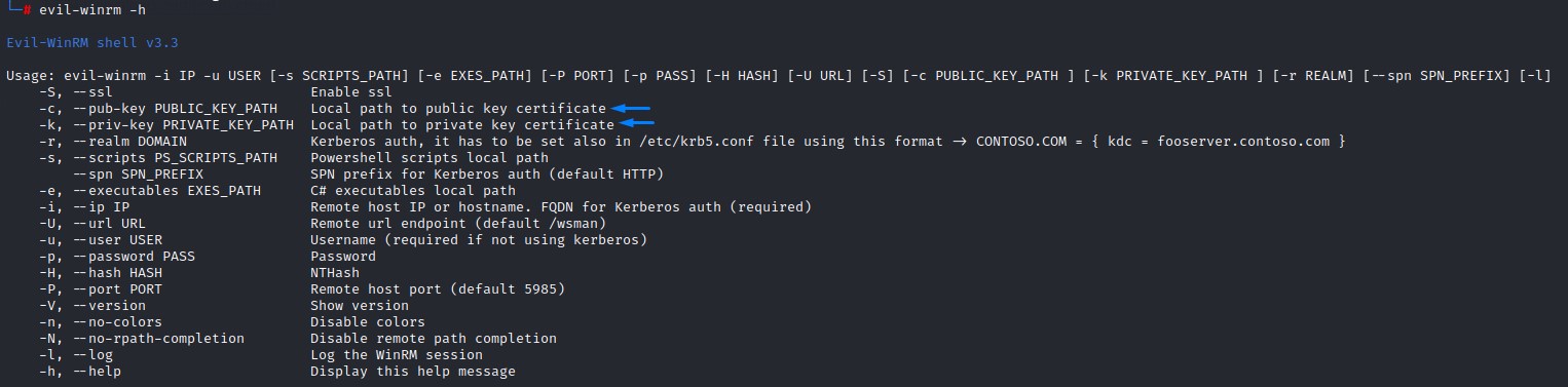 evil-winrm-help
